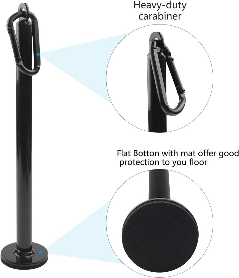 LFJ Weight Loading Pin with Carabiner fit 1 inch and 2 inch Olympic Weight Plate for Cable Pulley System LAT Pulldown - Image 2